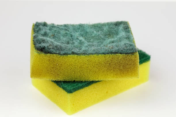 istock Two sponges, one new and one used and dirty 2195711690