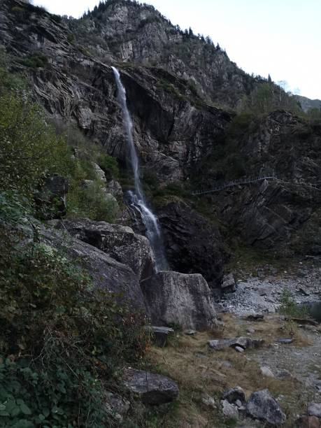 istock Landscape with waterfall, Antrona valley natural park 2195711835