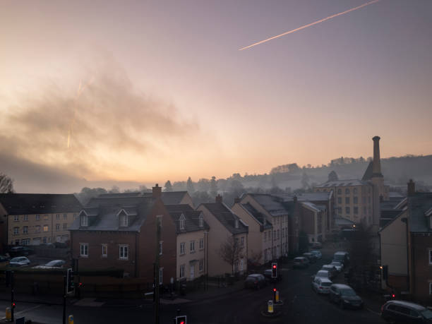 istock Sunset Over Suburban Housing 2195715598