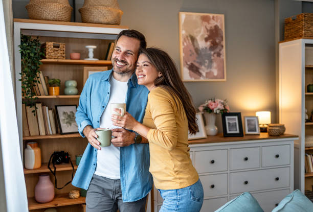 istock Couple enjoying at home 2195717346