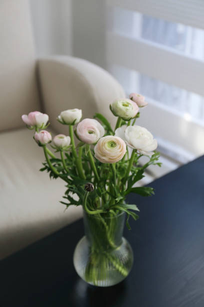 istock White and pink flowers in the interior. 2195717643