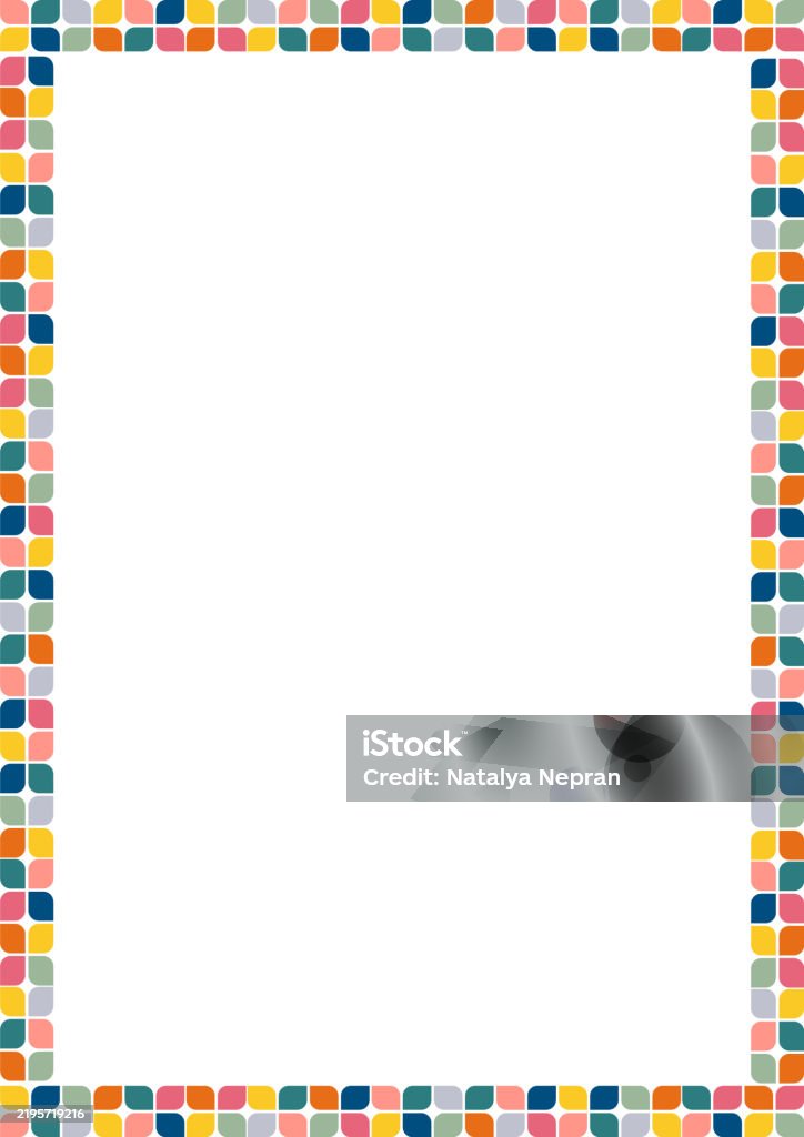 Empty Ractangle Frame Colorful Stylish Geometric Empty Rectangle Frame Vector Frame For Text ...