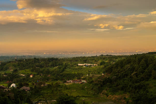 istock Harmonious Blend of Nature and Cityscape at Sunset 2195719529