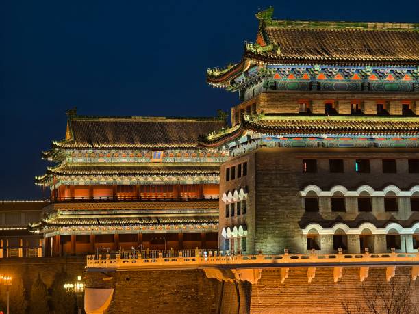 istock Beijing Qianmen and Arrow Tower Architecture 2195720453