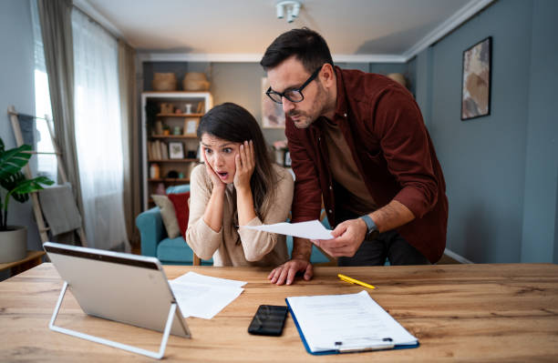 istock How are we going to pay these bills? 2195722630