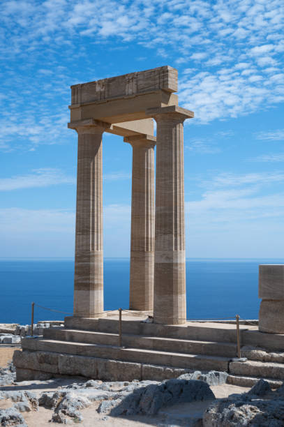 istock Ancient Athena Lindia temple 2195724239