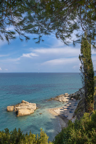 istock Pelagaki Beach on a sunny day 2195725077
