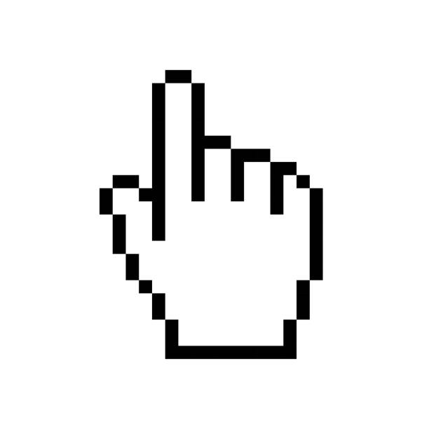 istock Web cursor icon. Symbol of control or selection on the monitor. Pixel hand. 2195727076