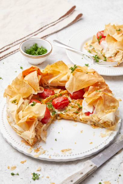 istock Tomato Filo Pastry Bake 2195727109