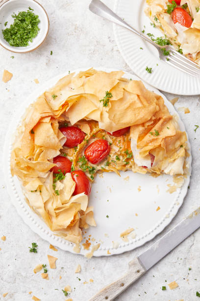 istock Tomato Filo Pastry Bake 2195727120