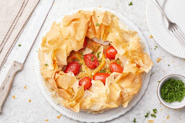 istock Tomato Filo Pastry Bake 2195727166
