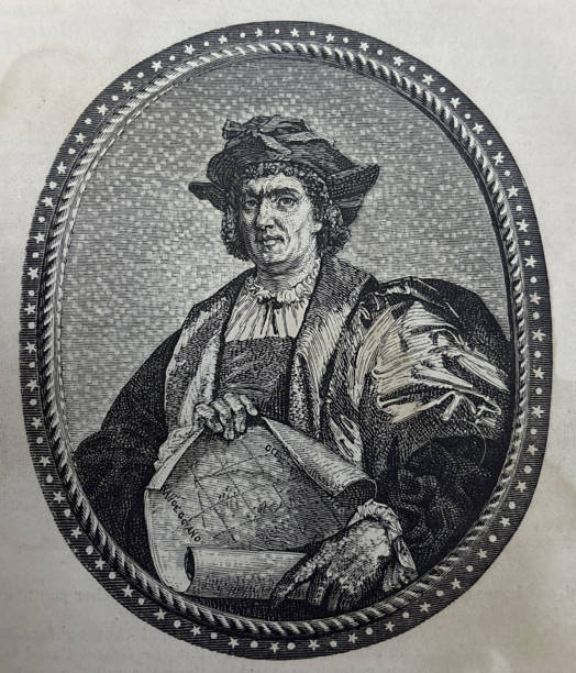 istock Antique illustration - portrait of Christopher Columbus 2195729062