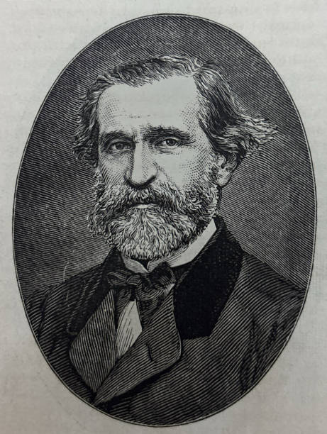istock Antique illustration - portrait of Giuseppe Verdi 2195729115