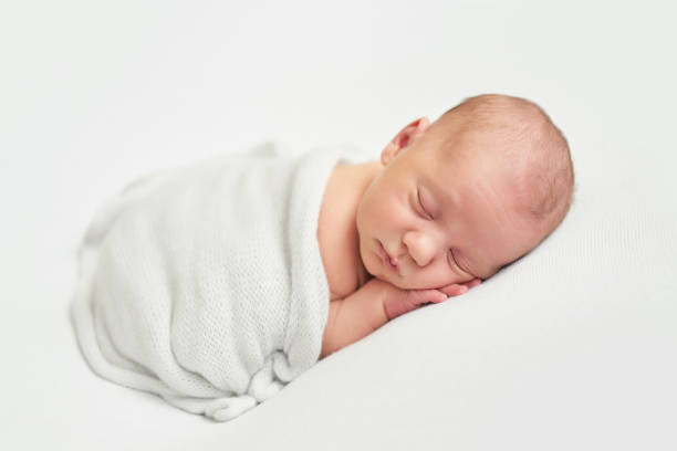 istock sleeping 1-month old baby boy 2195730623