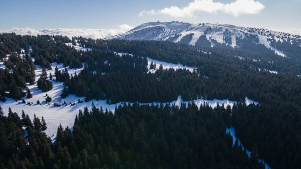 istock Kopaonik, Serbia, Downtown Drone Skyline Aerial 2195733018