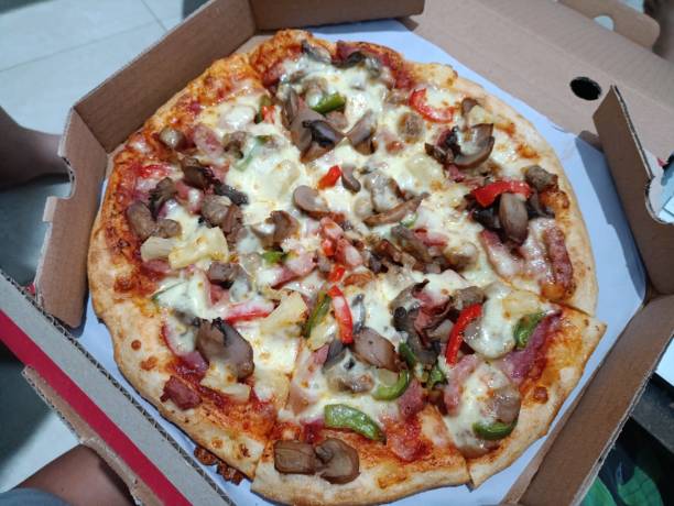 istock Meat lover pizza with paprika and cheese 2195735124