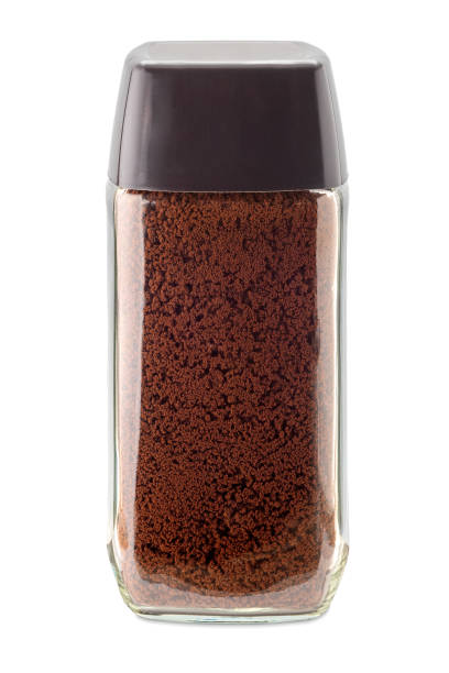 istock Instant coffee in glass jar 2195735281