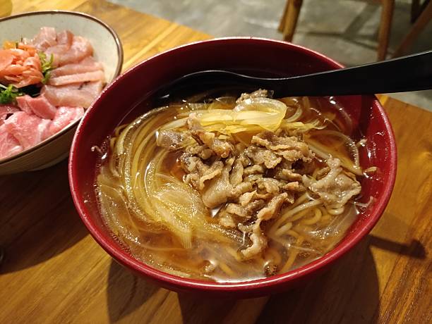 istock Japanese otoro don and beef soba 2195735314