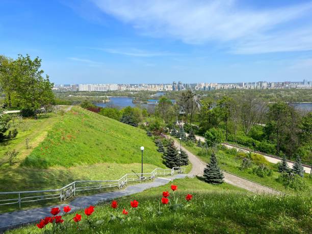 istock Park in Kyiv city Ukraine 2195738852