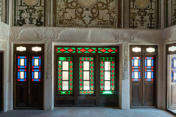 istock Tabatabaei House interior and decorations, a historic house in Kashan, Iran 2195739975