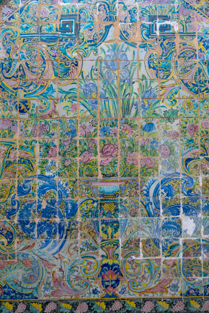 istock Colorful persian tile mosaic decorating a wall in tehran, iran 2195743414