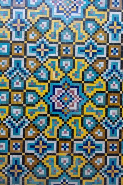istock Colorful persian tile mosaic decorating a wall in tehran, iran 2195743785