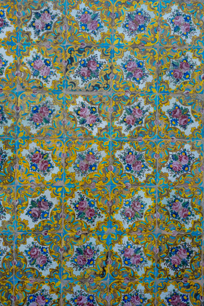 istock Colorful persian tile mosaic decorating a wall in tehran, iran 2195745030