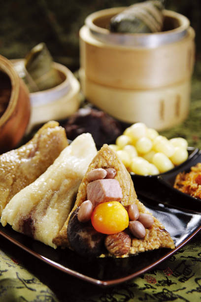 istock Chinese Zongzi Glutinous Rice Dumpling 2195754808