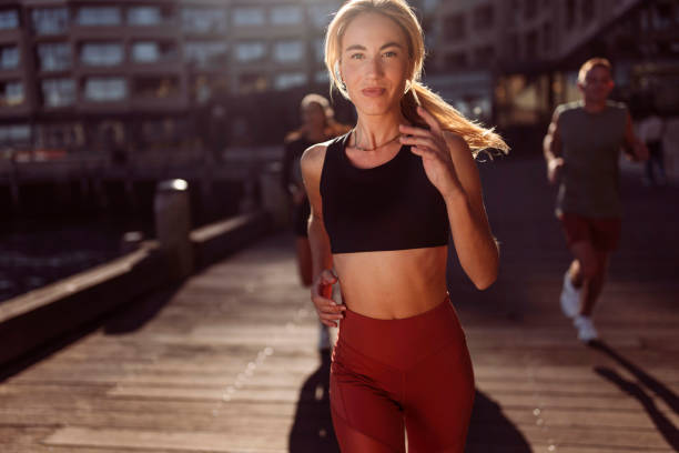 istock Female athlete is running 2195756925