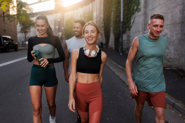 istock Friends after running together 2195757762