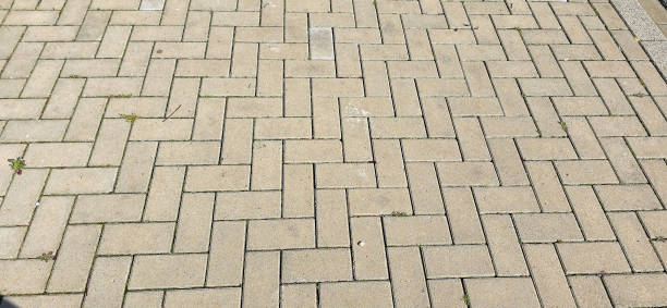 istock Detailed view of rustic brick walk path. 2195761504