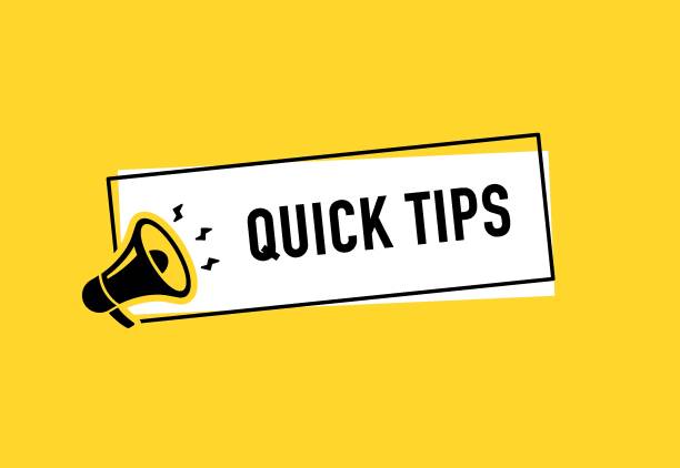istock Megaphone with quick tips speech bubble. Loudspeaker. Banner for business, marketing and advertising. Vector illustration 2195773164