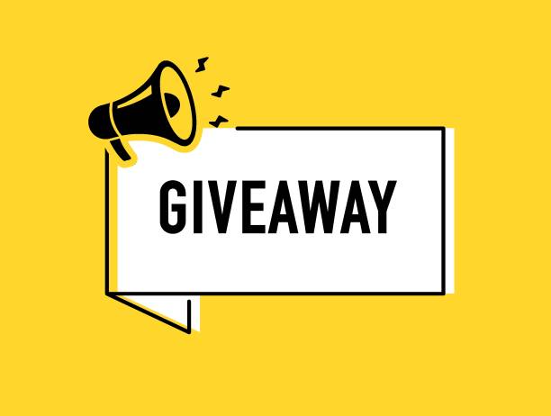istock Megaphone with giveaway speech bubble. Loudspeaker. Banner for business, marketing and advertising. Vector illustration 2195773176