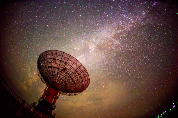 istock Radio telescopes and the Milky Way at night 2195775575