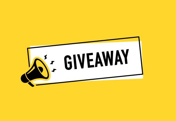 istock Megaphone with giveaway speech bubble. Loudspeaker. Banner for business, marketing and advertising. Vector illustration 2195789390