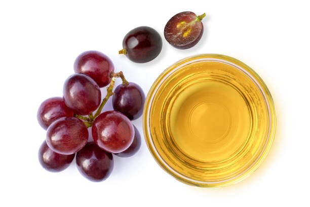 Grape oil stock photo