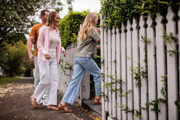 istock Family Arrival with Daughter at the Gate 2195803283