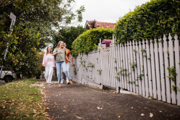 istock Happy family arriving home 2195803355