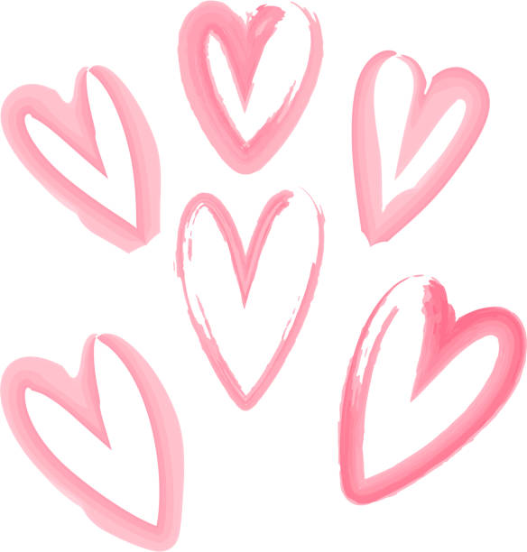 istock This is a watercolor illustration of a large and small heart. 2195806636