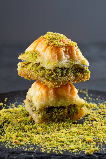 istock Traditional Turkish dessert baklava with pistachios 2195812123