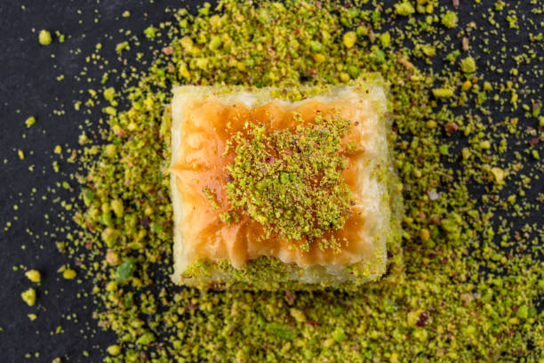istock Traditional Turkish dessert baklava with pistachios 2195812139