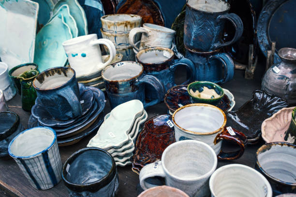 istock Items on display at a flea market stall 2195817602