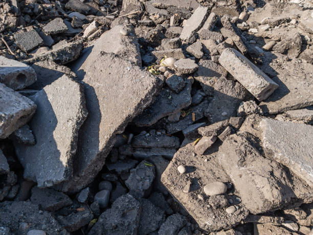 istock pile of asphalt rubble at sunny day 2195820457