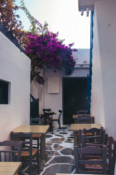 istock Tiny streets of Mykonos Island. 2195821437