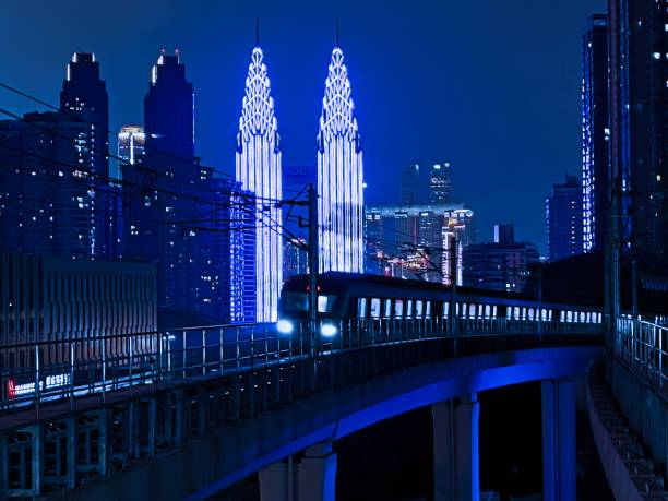 istock Night view of Chongqing, China 2195822370