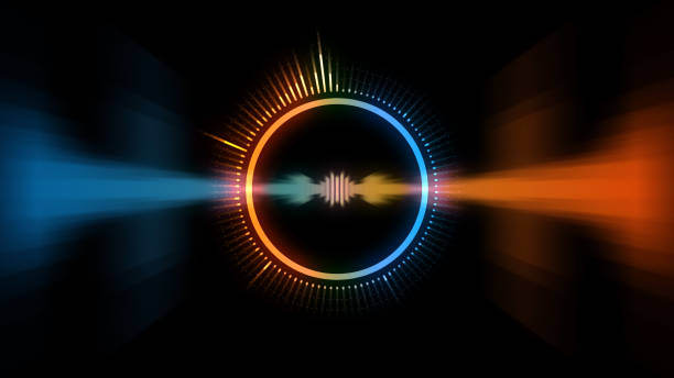 Music equalizer, hologram audio spectrum, 4k illustration, not AI generated