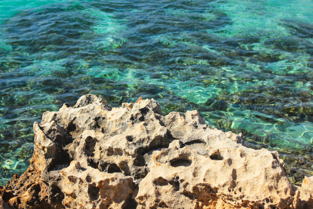 Beautiful clean water background. Mediterranean sea water background.