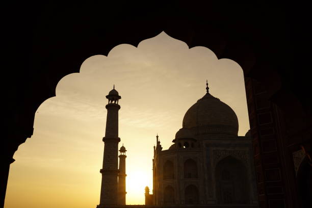 istock sunrise inside the taj mahal, india 2195838799