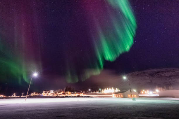 istock Aurora Borealis over Island 2195839755