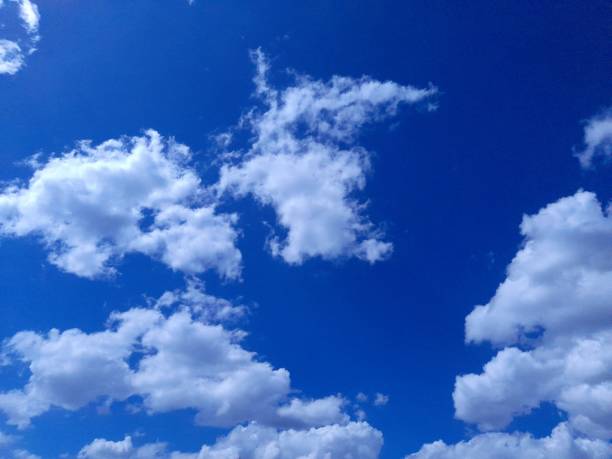 istock photo of partly cloudy blue sky 2195842881